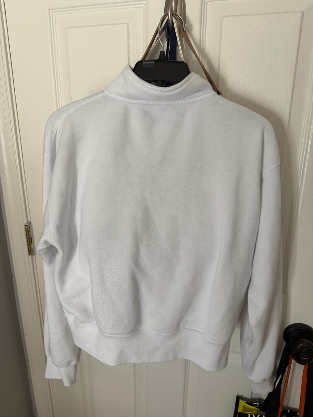 Penn State Women's White Quarter-Zip Pullover Hoodie - Picture 2 of 3